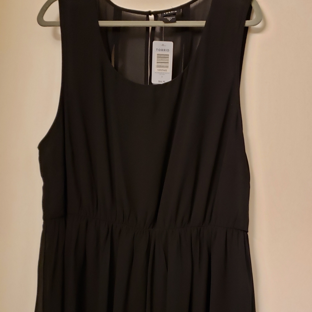 Torrid high low sleeves tank skater dress. - Picture 4 of 11